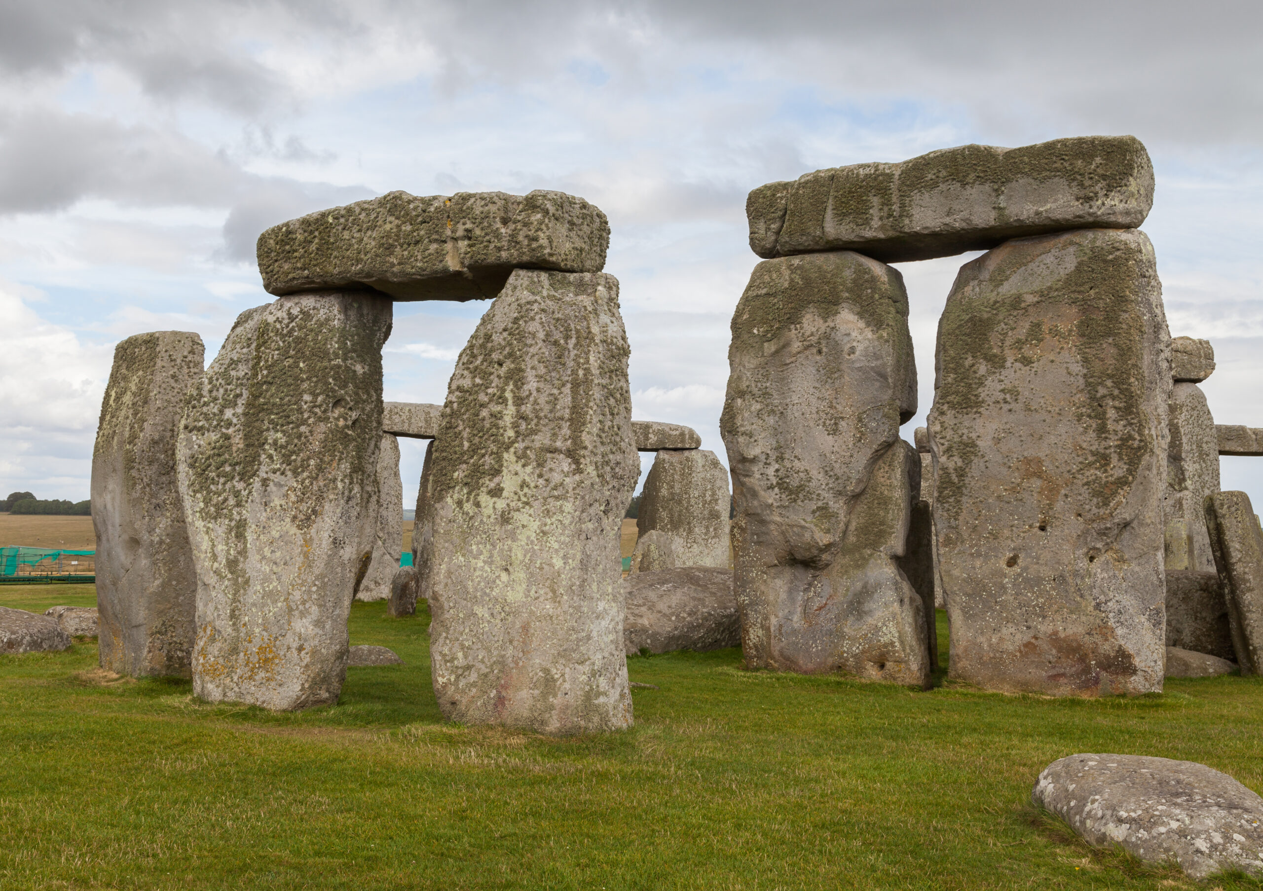 Il cerchio di pietre di Stonehenge nella campagna del Wiltshire