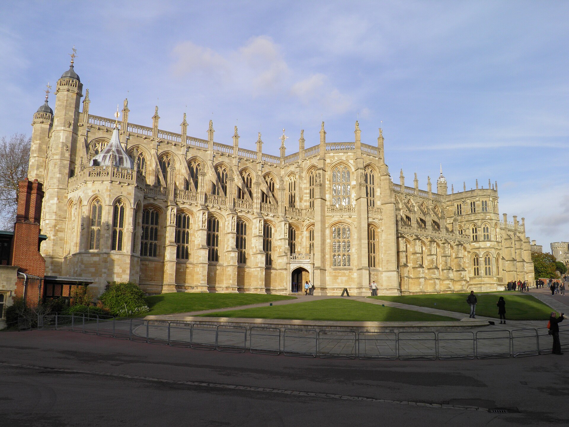L'esterno della Cappella di San Giorgio nel Castello di Windsor