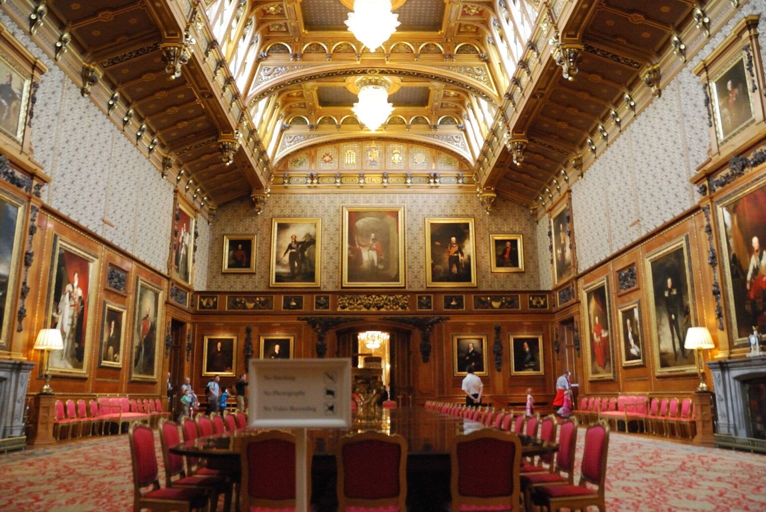 La Waterlooo Chamber, sala di rappresentanza degli Appartamenti di Stato